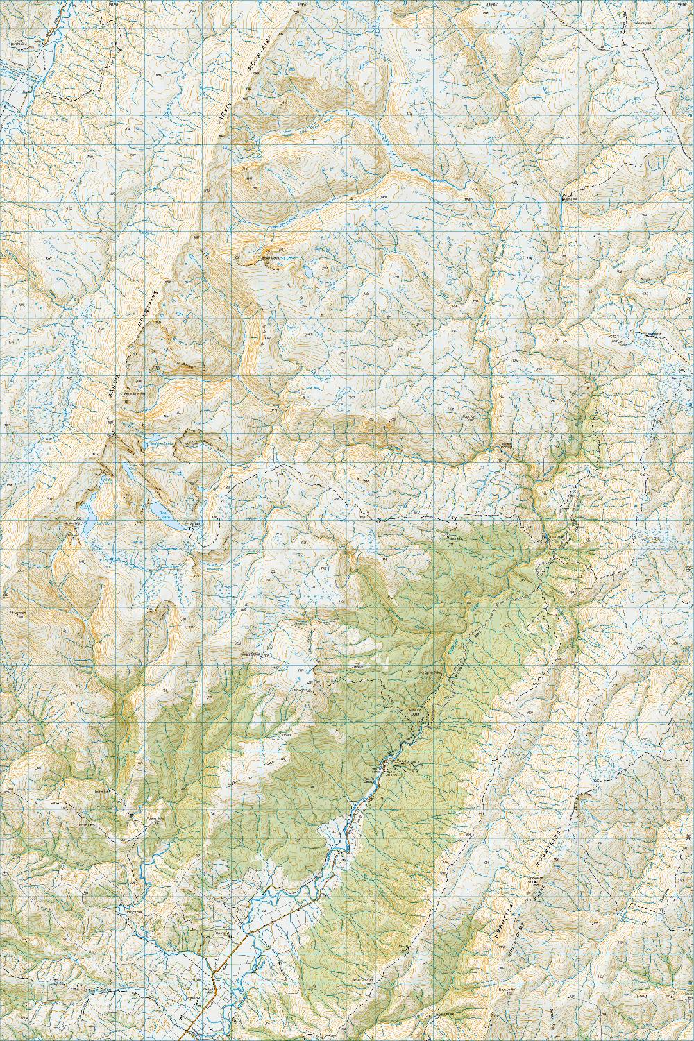 Topo map of Piano Flat