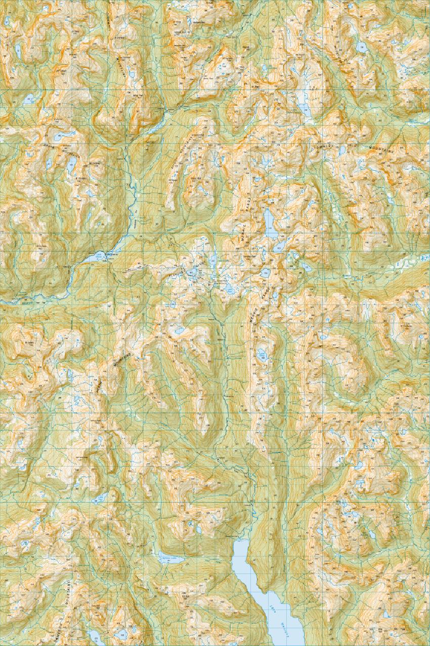 Topo map of Lake Roe