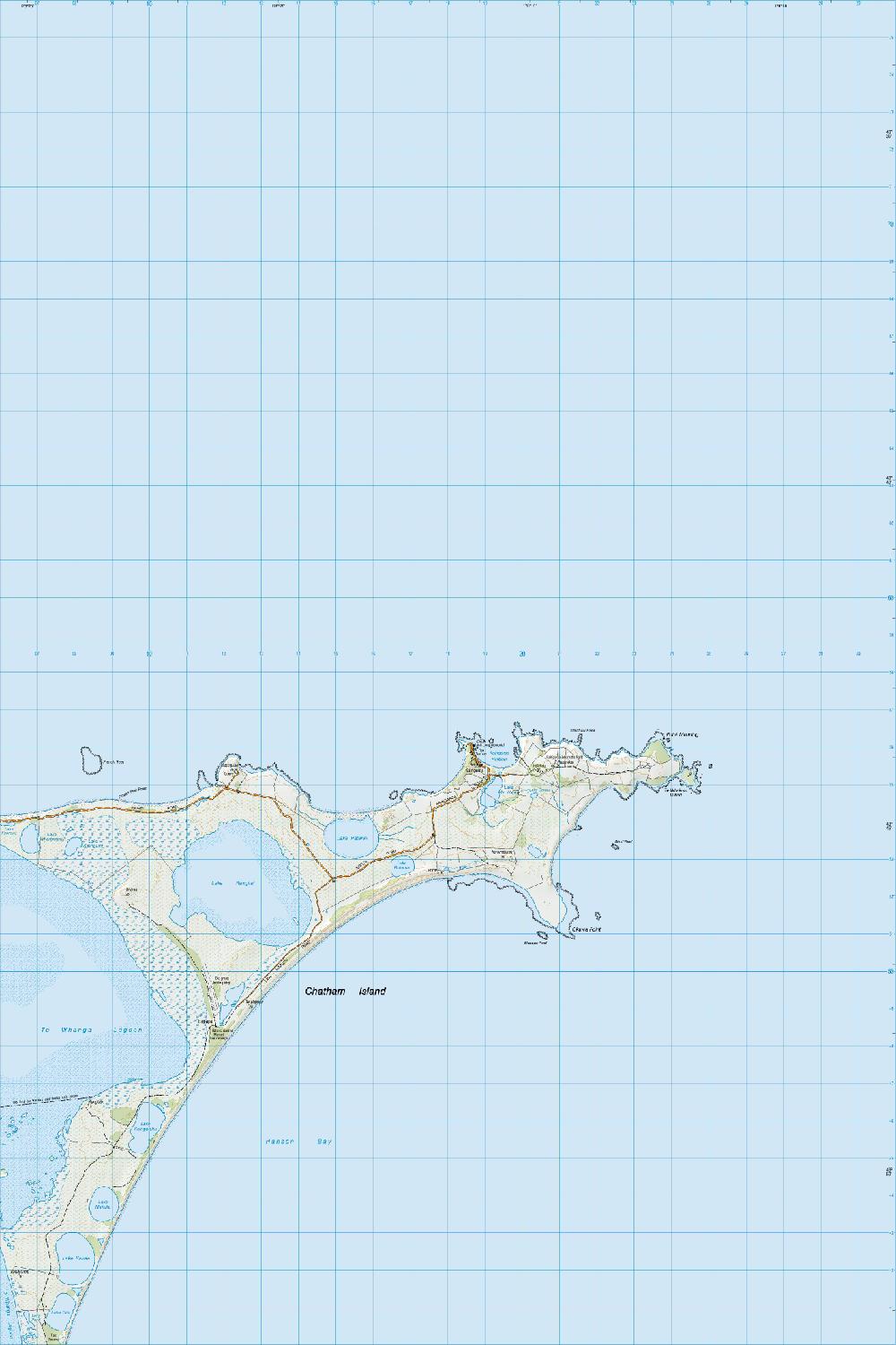 Topo map of Kaingaroa