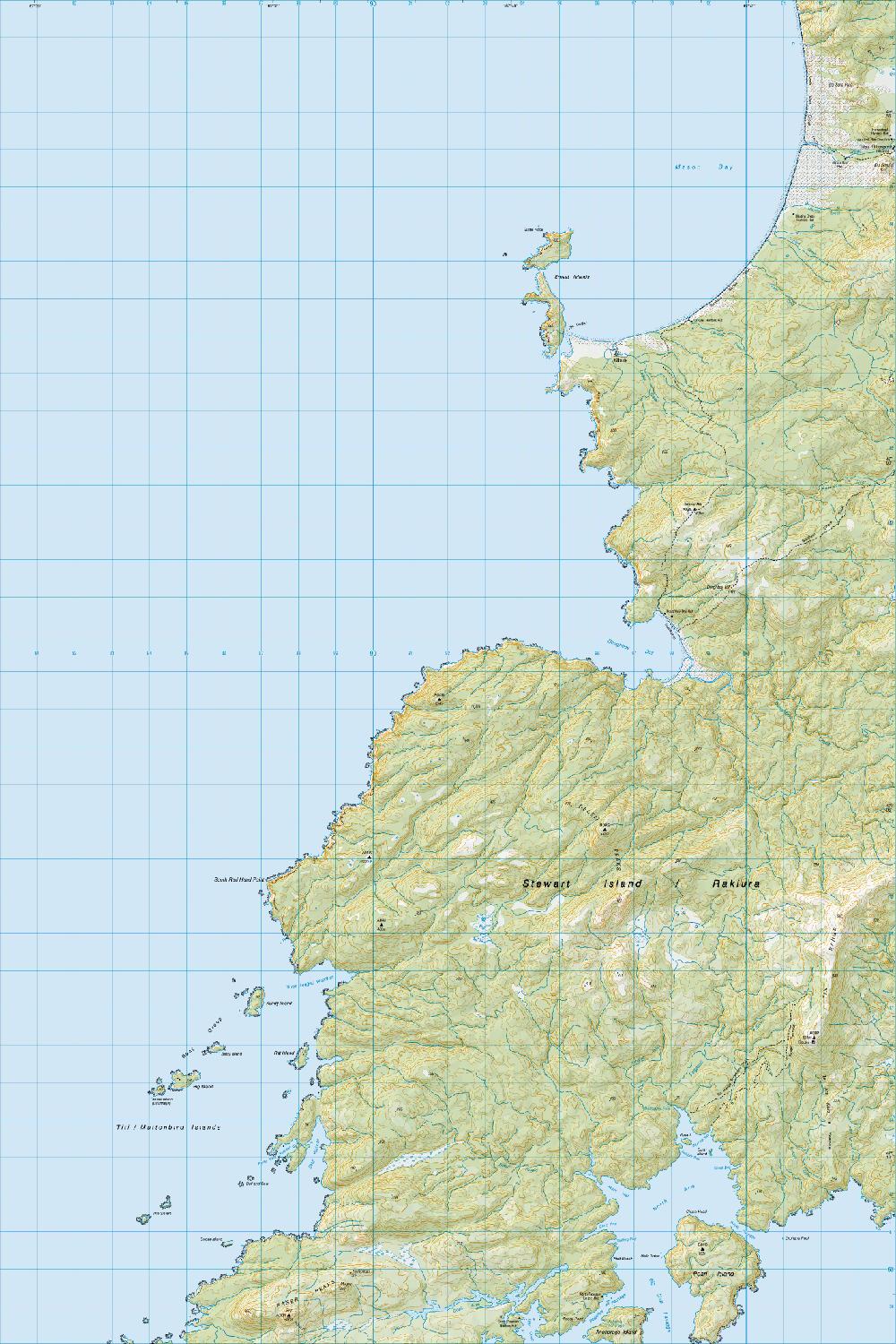 Topo map of Doughboy Bay
