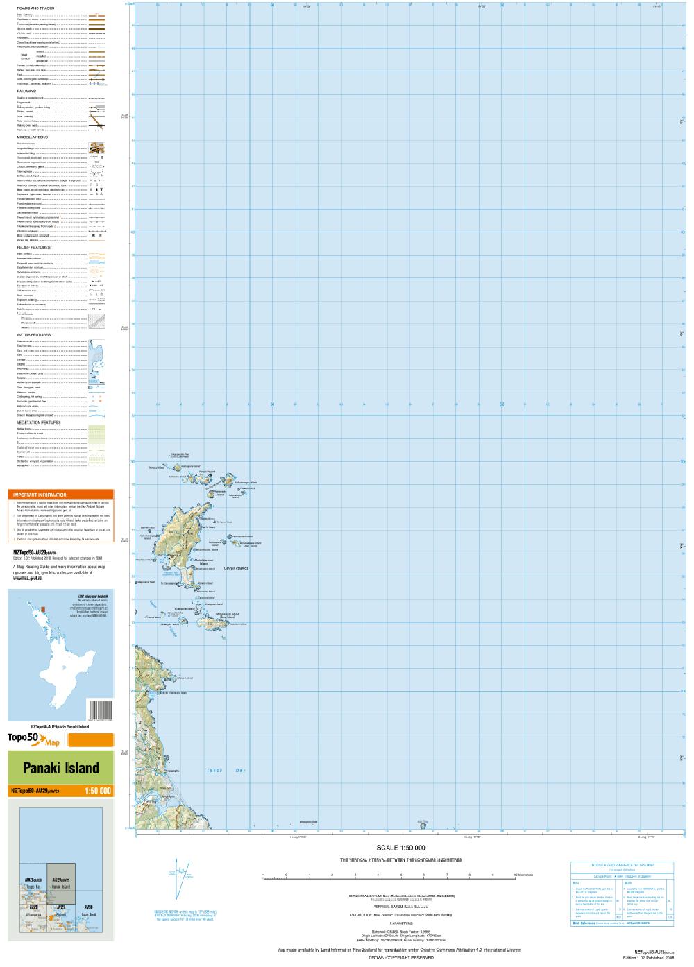 Topo map of Panaki Island