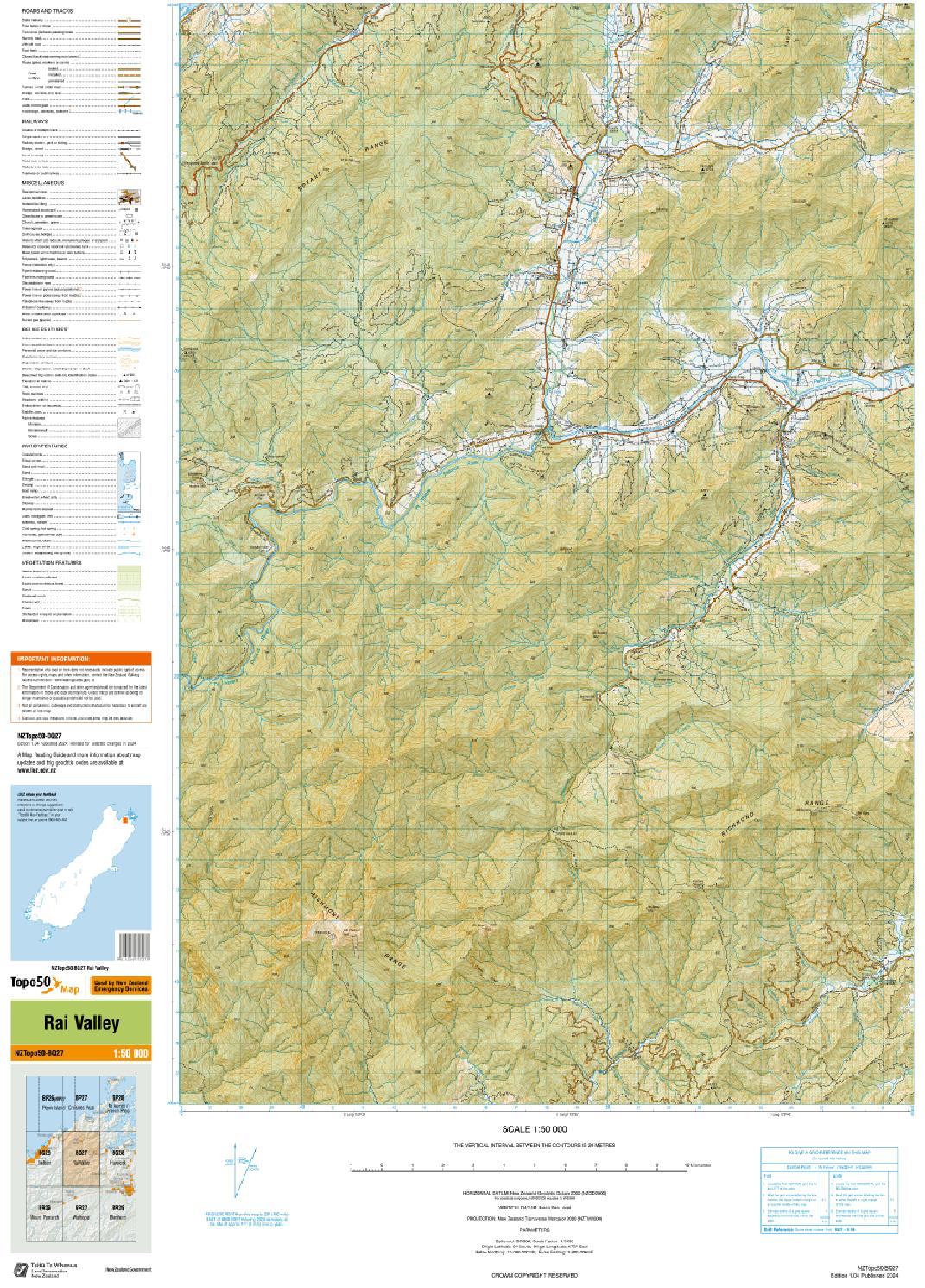 Topo map of Rai Valley