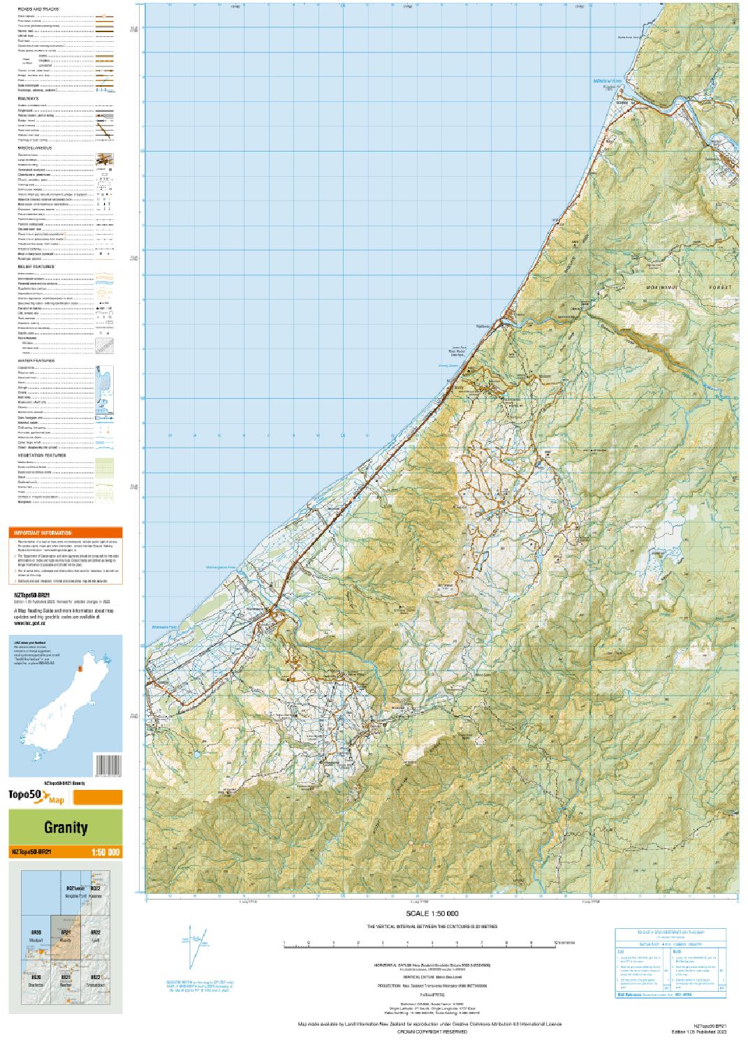 Topo map of Granity