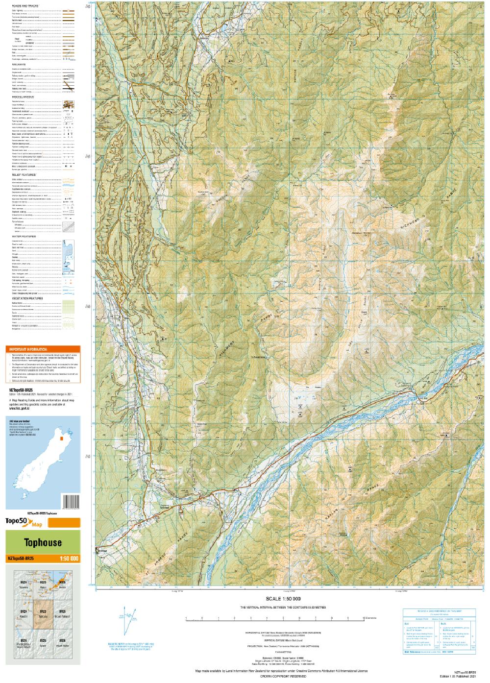 Topo map of Tophouse