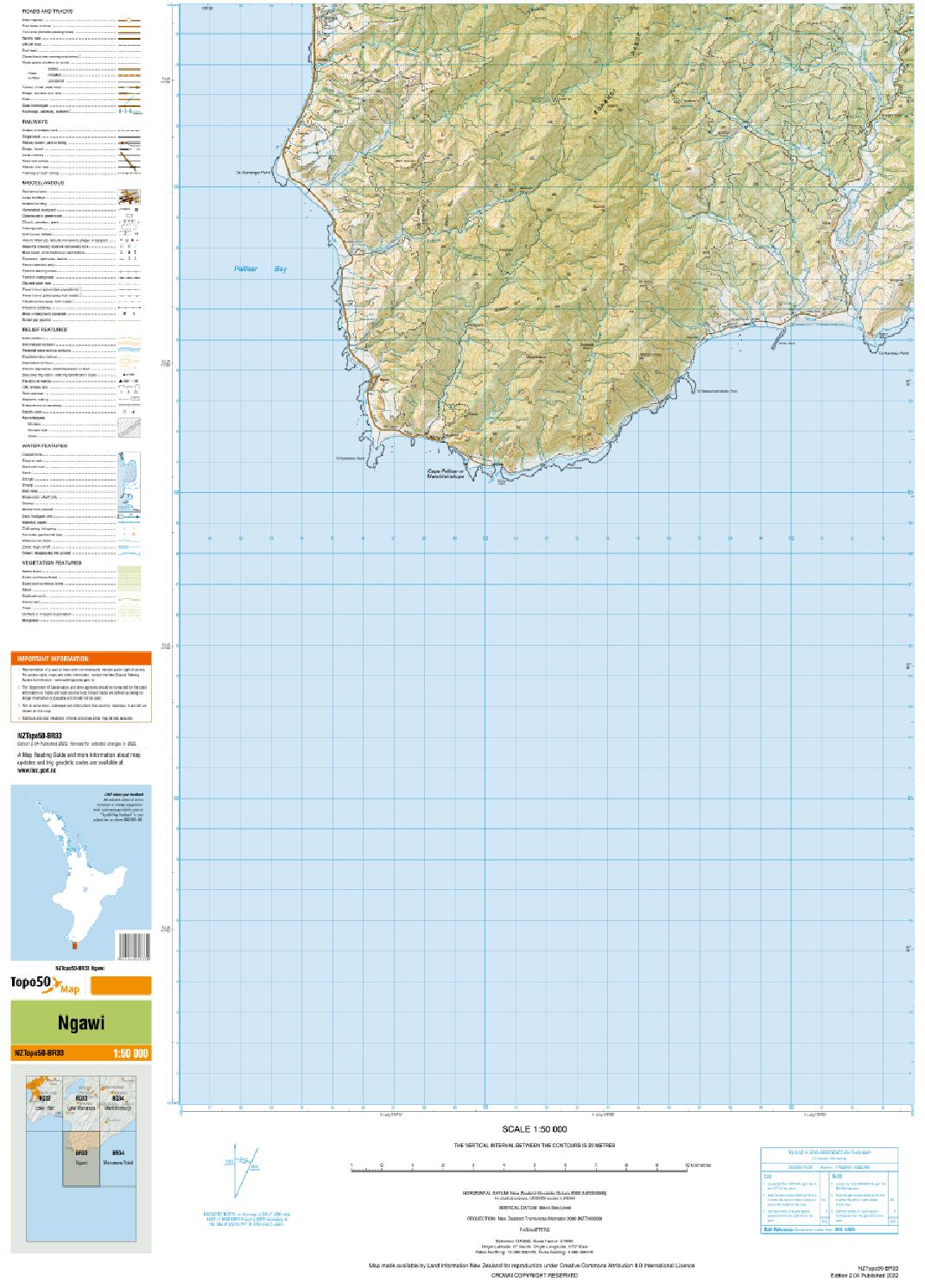 Topo map of Ngawi