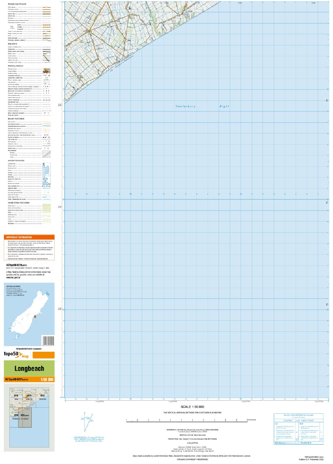 Topo map of Longbeach