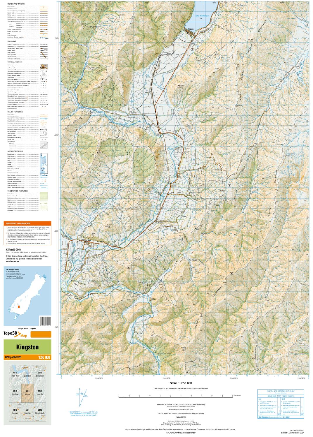 Topo map of Kingston