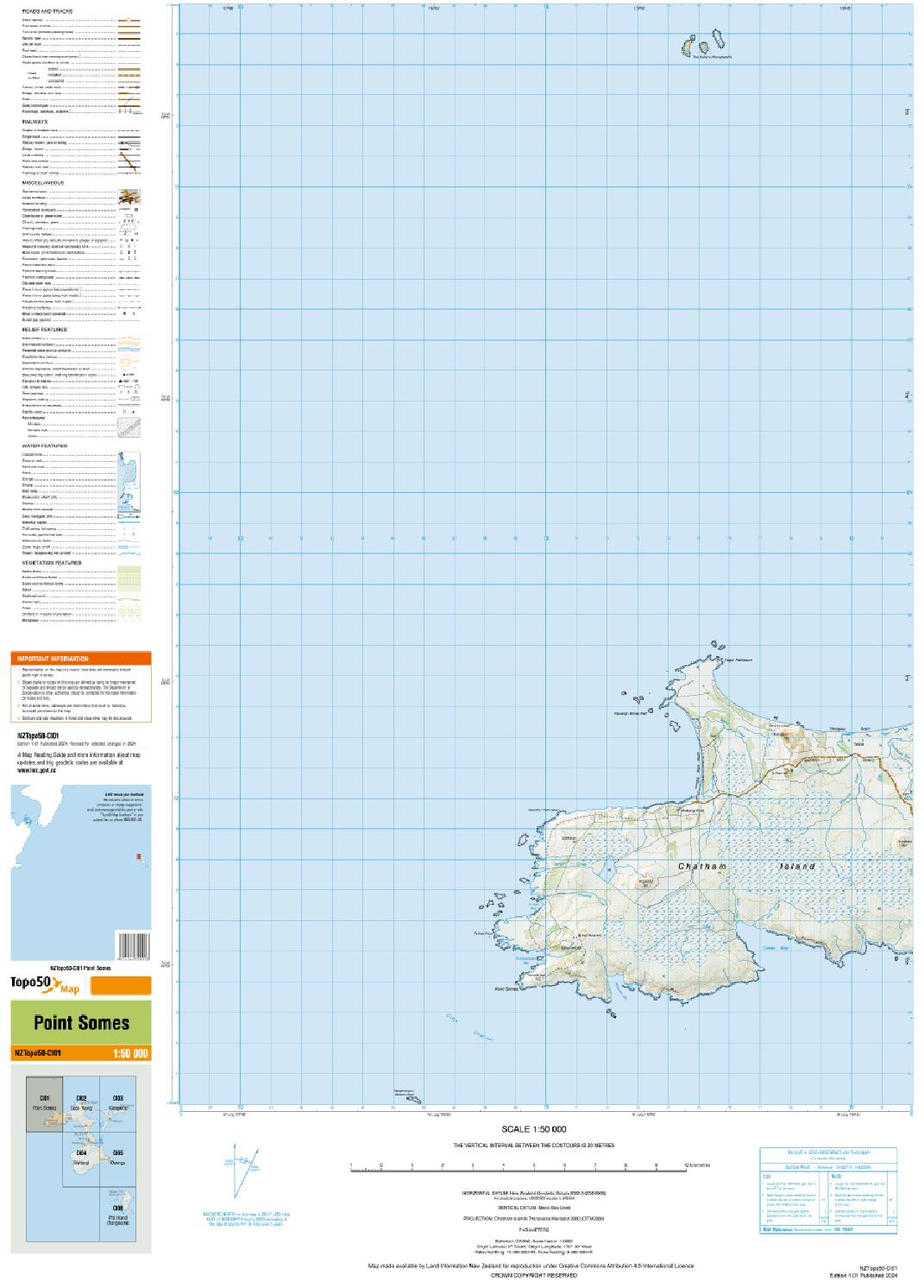 Topo map of Point Somes